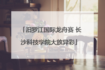 汨罗江国际龙舟赛 长沙科技学院大放异彩